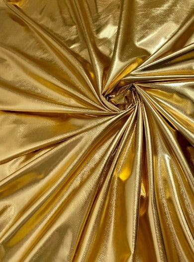 Gold 4 Way Stretch Faux Pleather