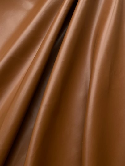 Brown Cognac 2-Way Stretch Faux Leather