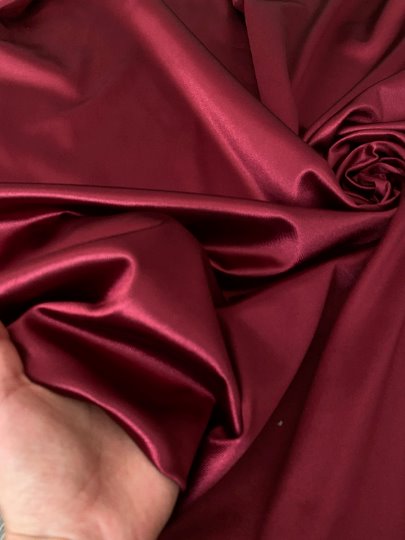Shiny Nylon Spandex Burgundy