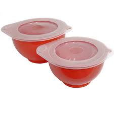 Wilton 2-Quart and 3-Quart Mixing Bowl Set with Lids – 4 Piece