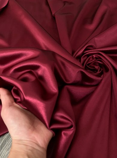 Shiny Nylon Spandex Burgundy