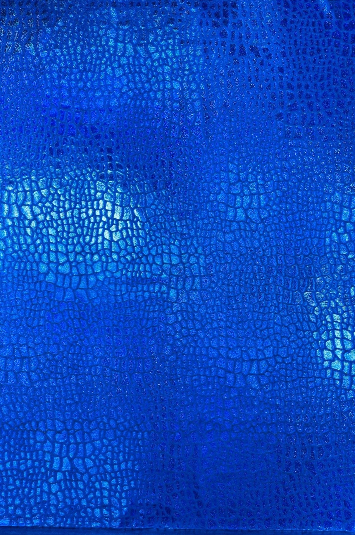 Dragon Skin Foil Stretch Velvet Fabric - Iridescent Snake Print, 58" Width (1 Yard)