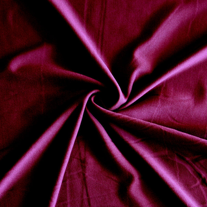 Athletic Dri-Fit Lycra Jersey Knit Fabric - Deep Maroon
