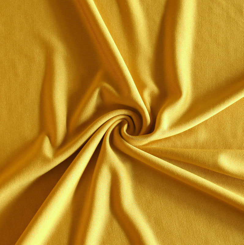 Dri-Fit Midweight Lycra Jersey Knit Fabric - Gold Dart