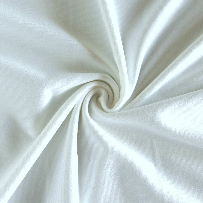 Dri-Fit Stretch Series White Midweight Lycra Jersey Knit Fabric