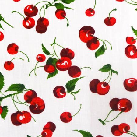 Poly Cotton Fruit Printed Fabric