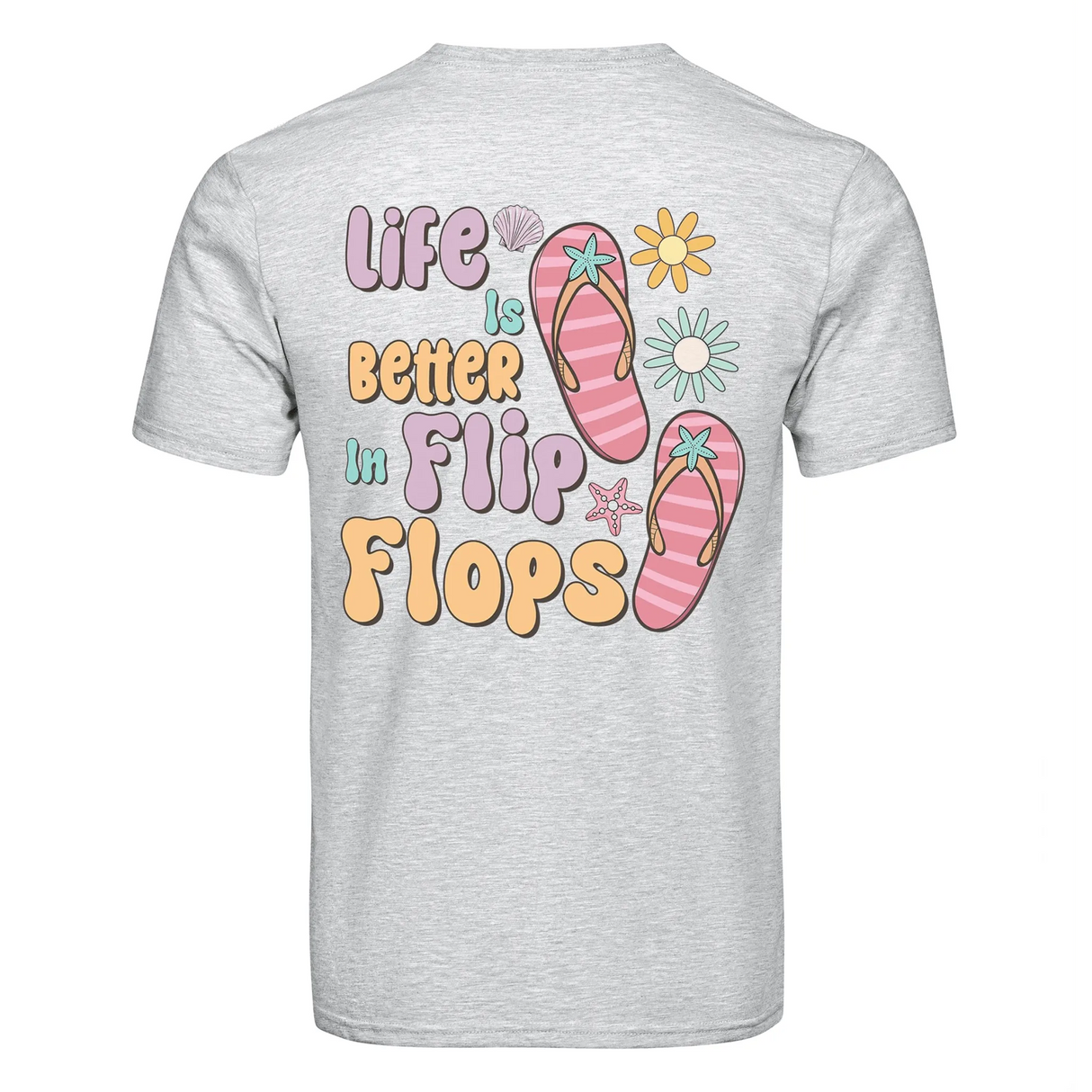 DTF Heat Transfer - Better In Flip Flops 10"