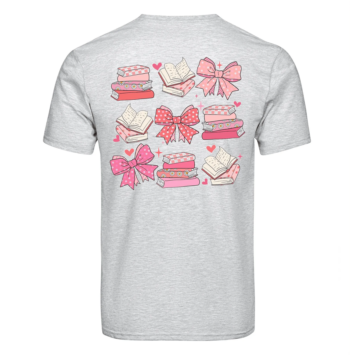 DTF Heat Transfer - Bows & Books 10"