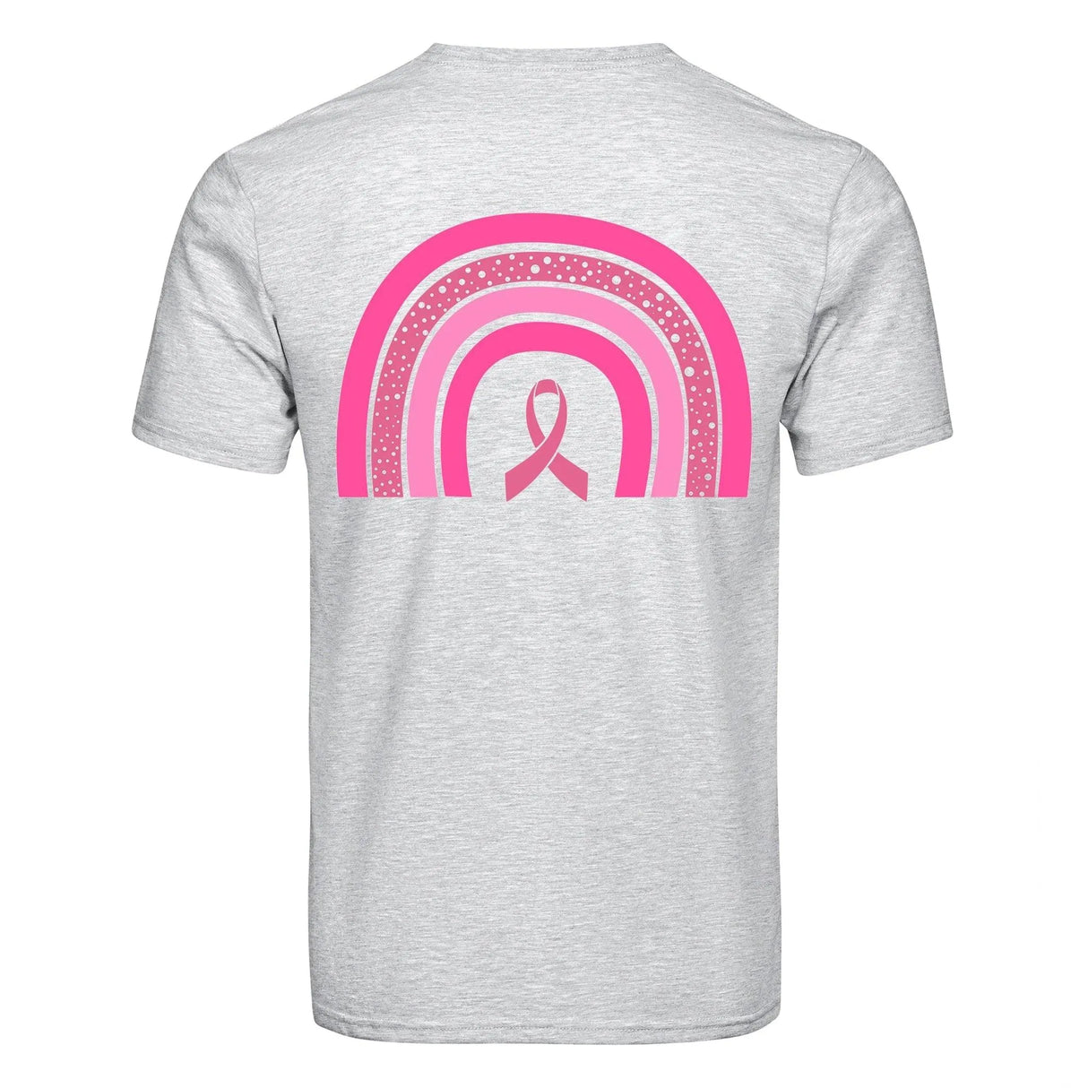 DTF Heat Transfer - Breast Cancer Rainbow - 10"