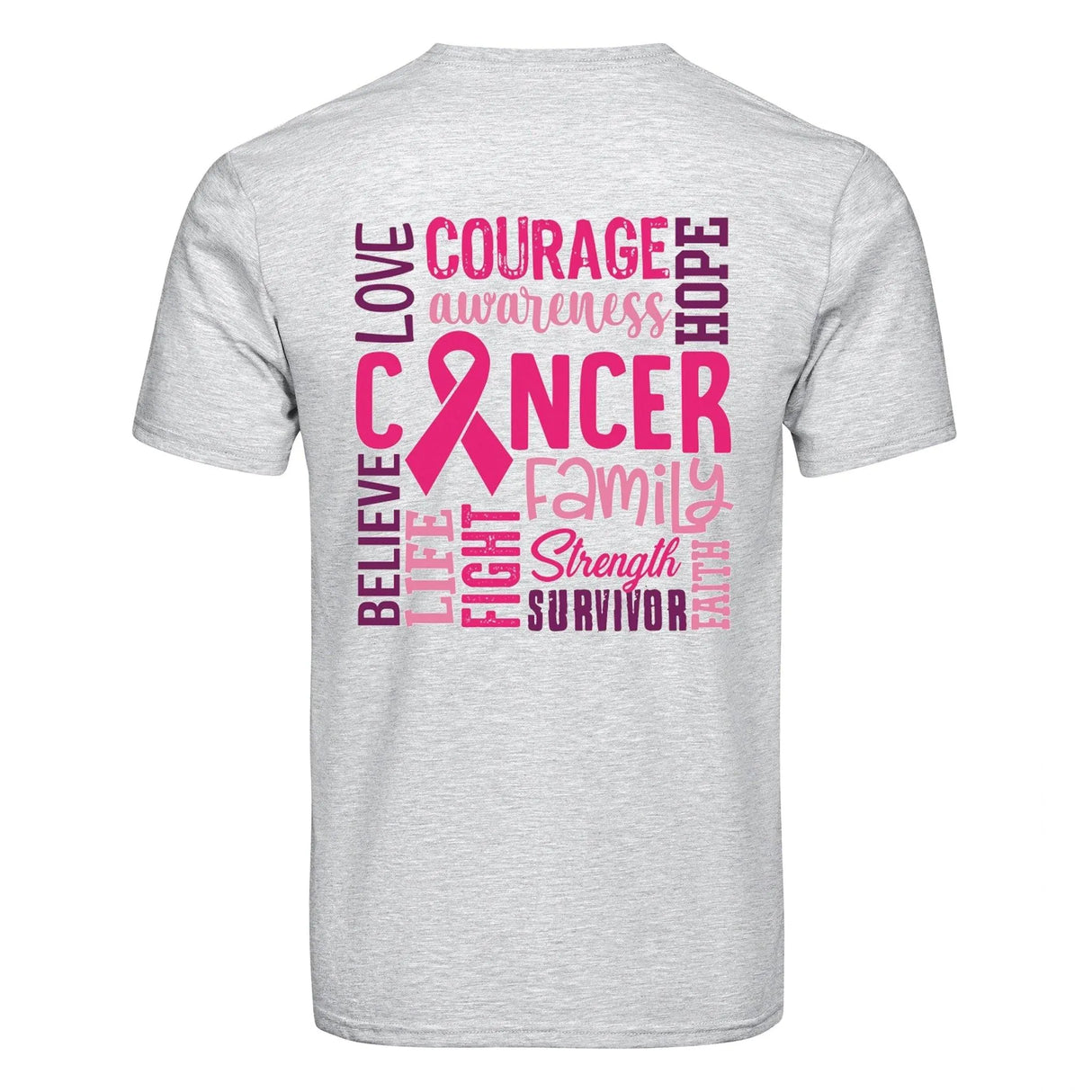 DTF Heat Transfer - Cancer Courage 10"