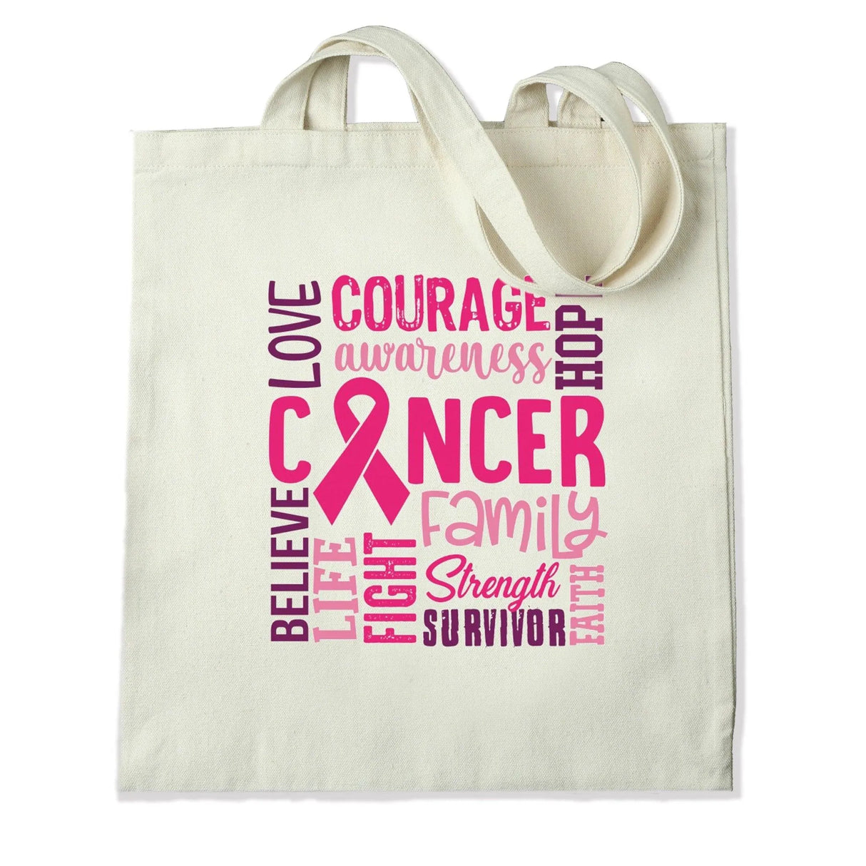 DTF Heat Transfer - Cancer Courage 10"