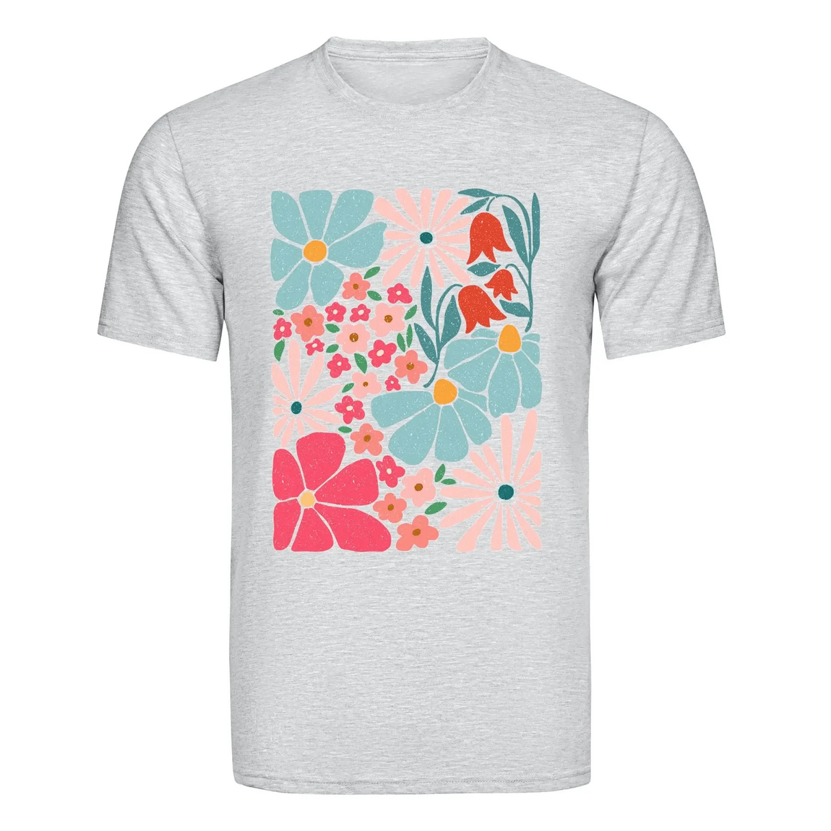 DTF Heat Transfer - Pastel Flowers 10"