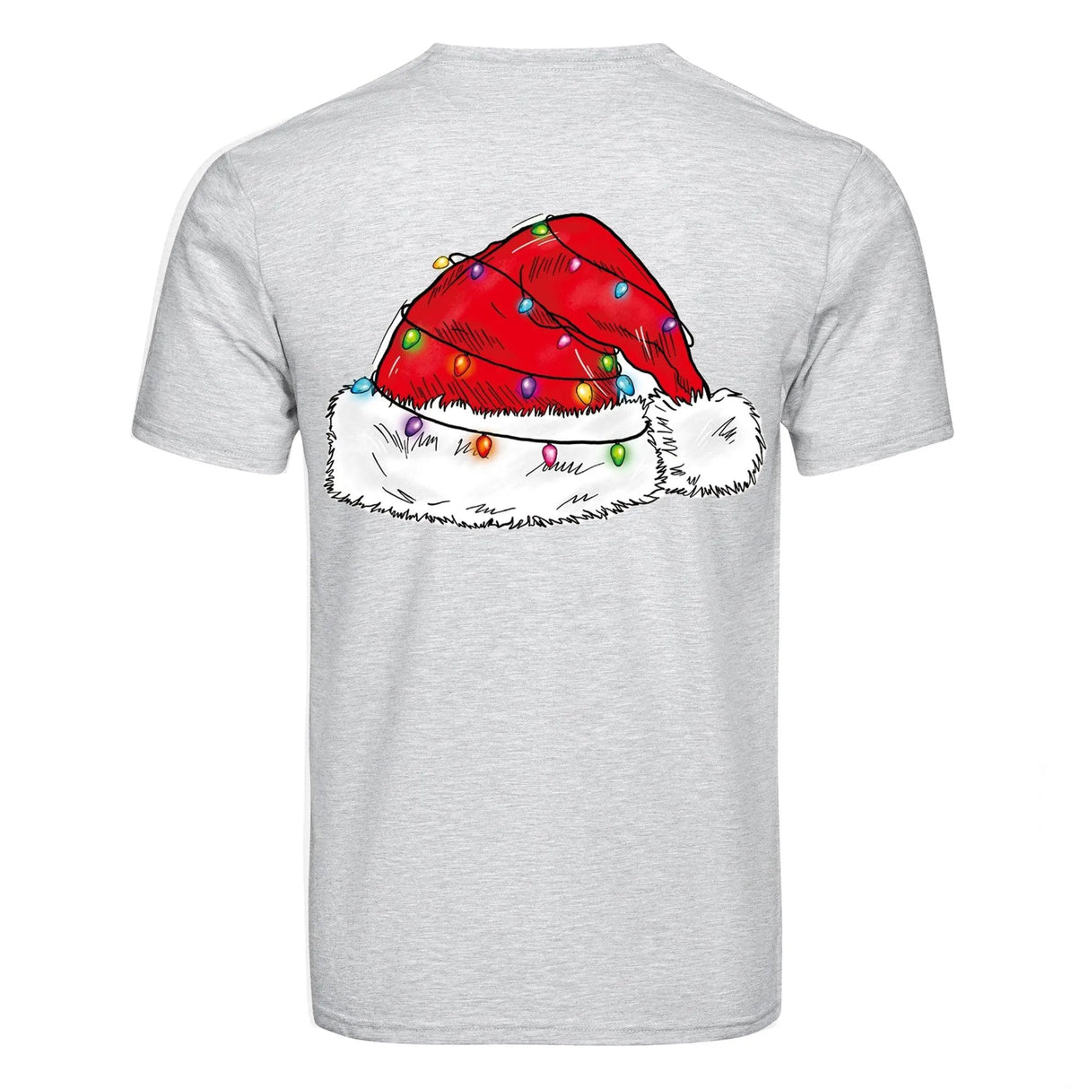 DTF Heat Transfer - Santa Hat & Lights 04"