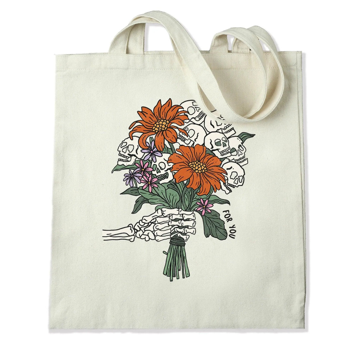 DTF Heat Transfer - Skull Bouquet 10"