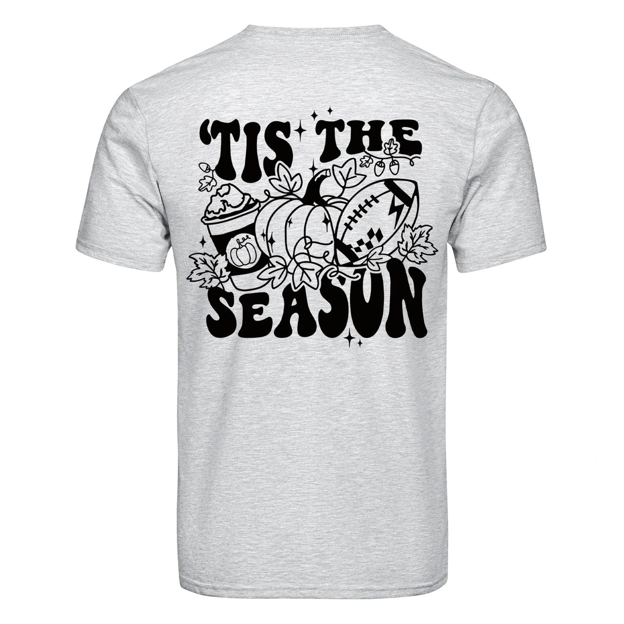 DTF Heat Transfer - Tis the Season Black - 10"