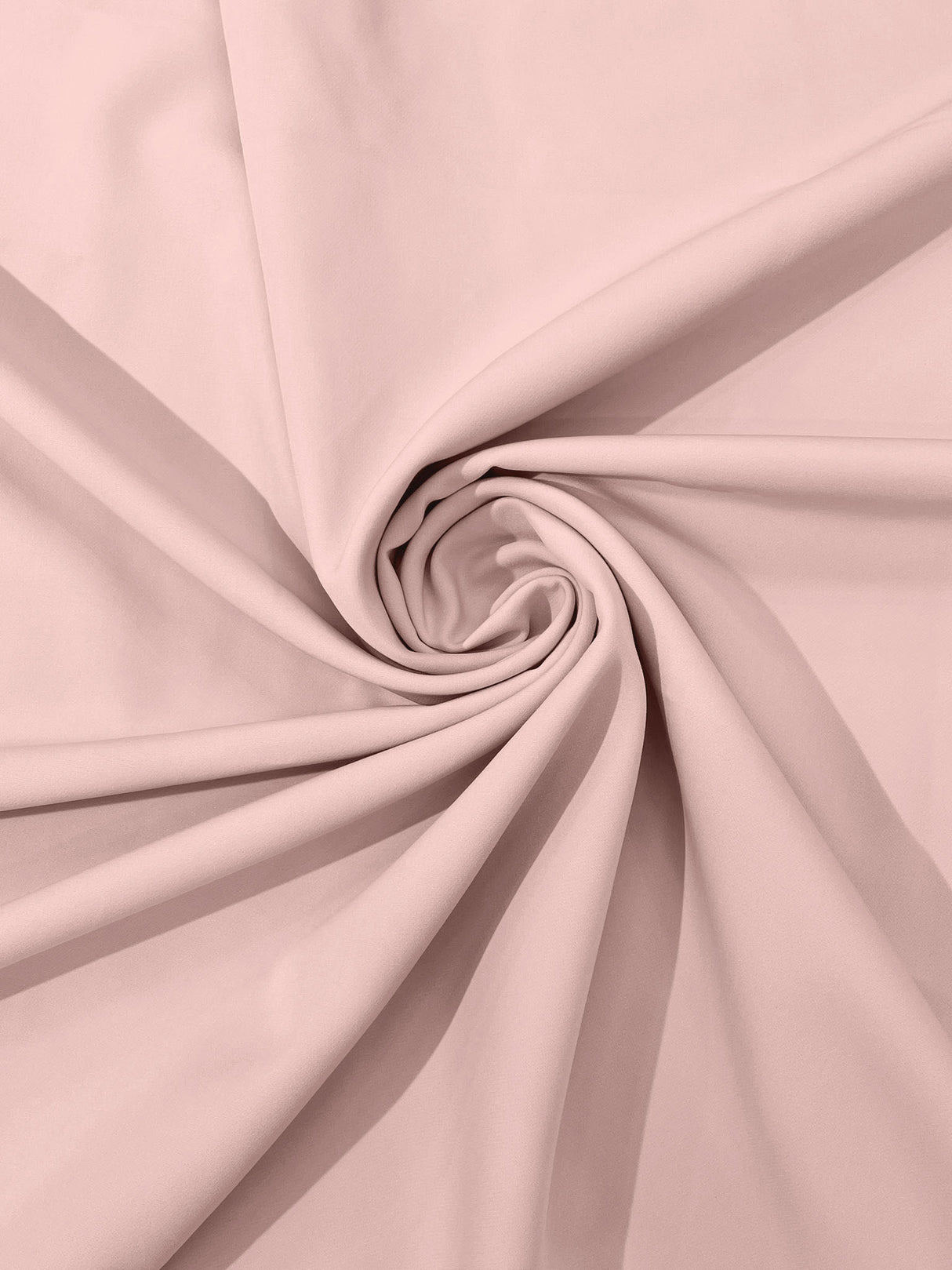 Dull Stretch Crepe Polyester Spandex Fabric - Solid Colors, 58" Width (1 Yard)