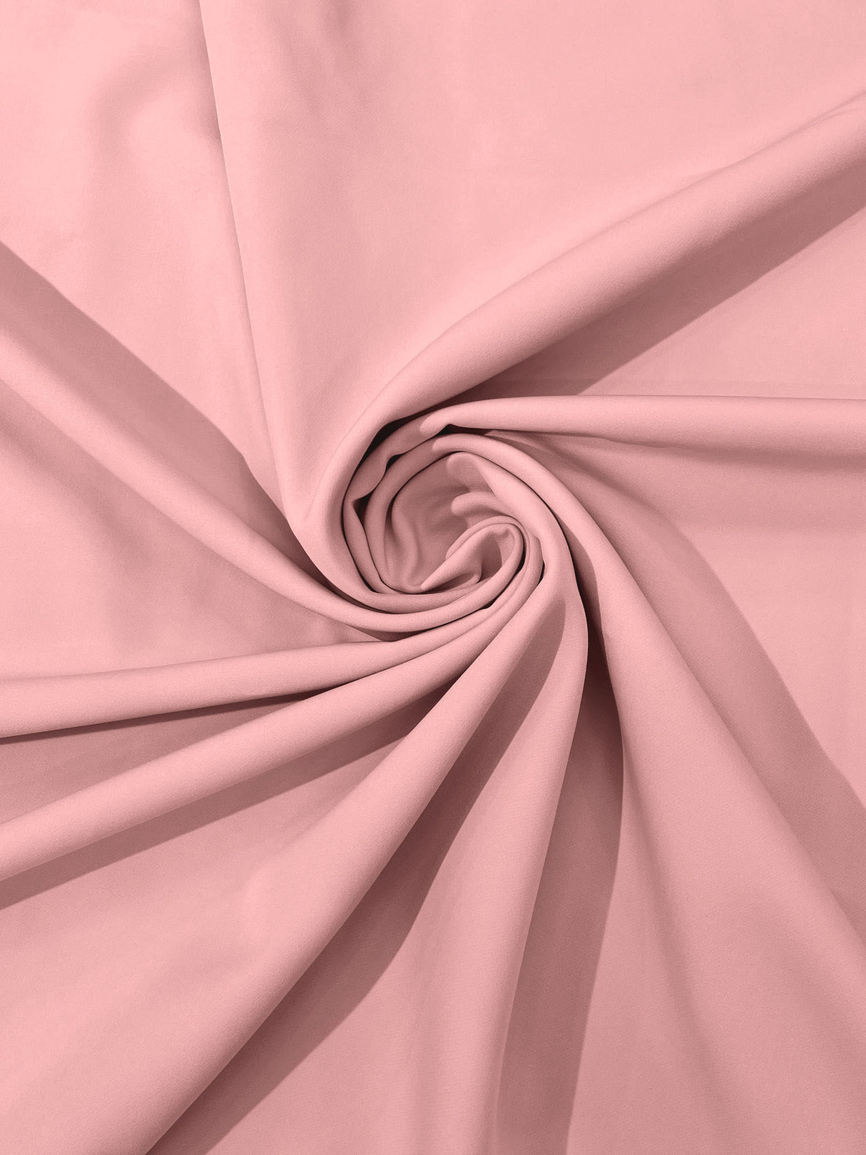 Dull Stretch Crepe Polyester Spandex Fabric - Solid Colors, 58" Width (1 Yard)