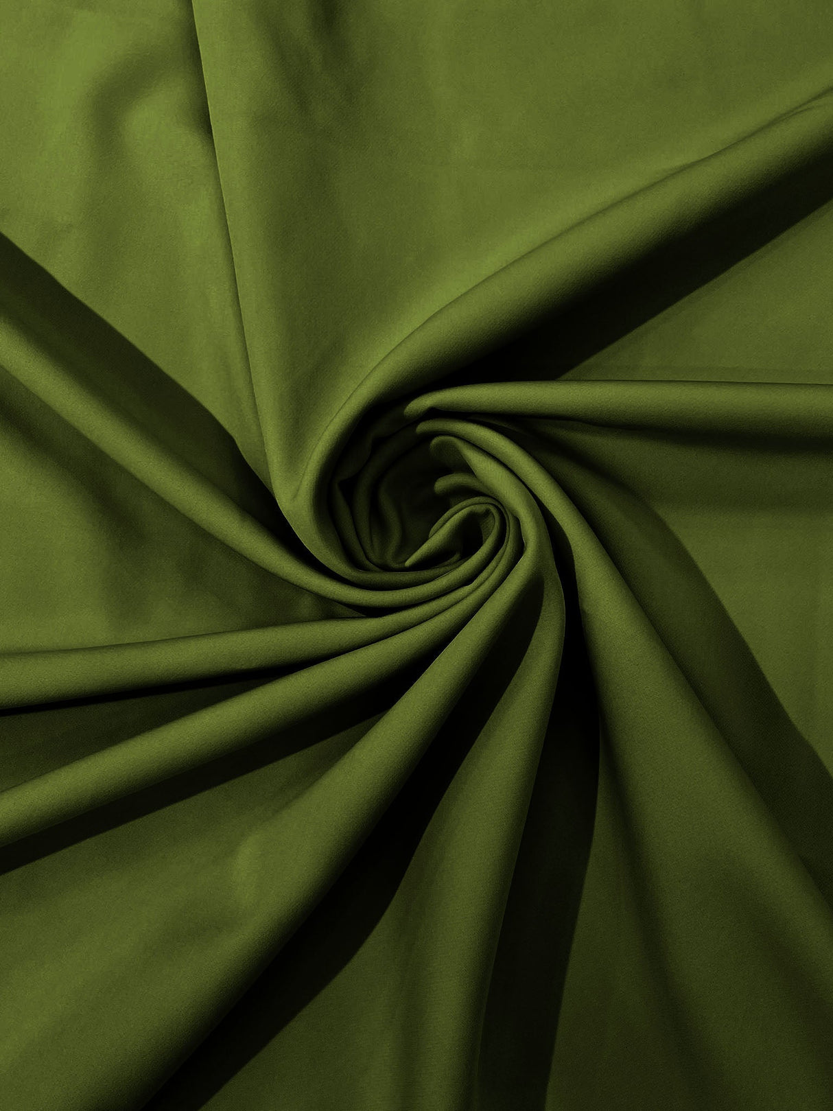Dull Stretch Crepe Polyester Spandex Fabric - Solid Colors, 58" Width (1 Yard)