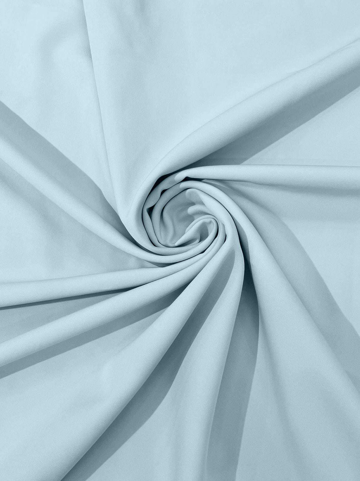 Dull Stretch Crepe Polyester Spandex Fabric - Solid Colors, 58" Width (1 Yard)