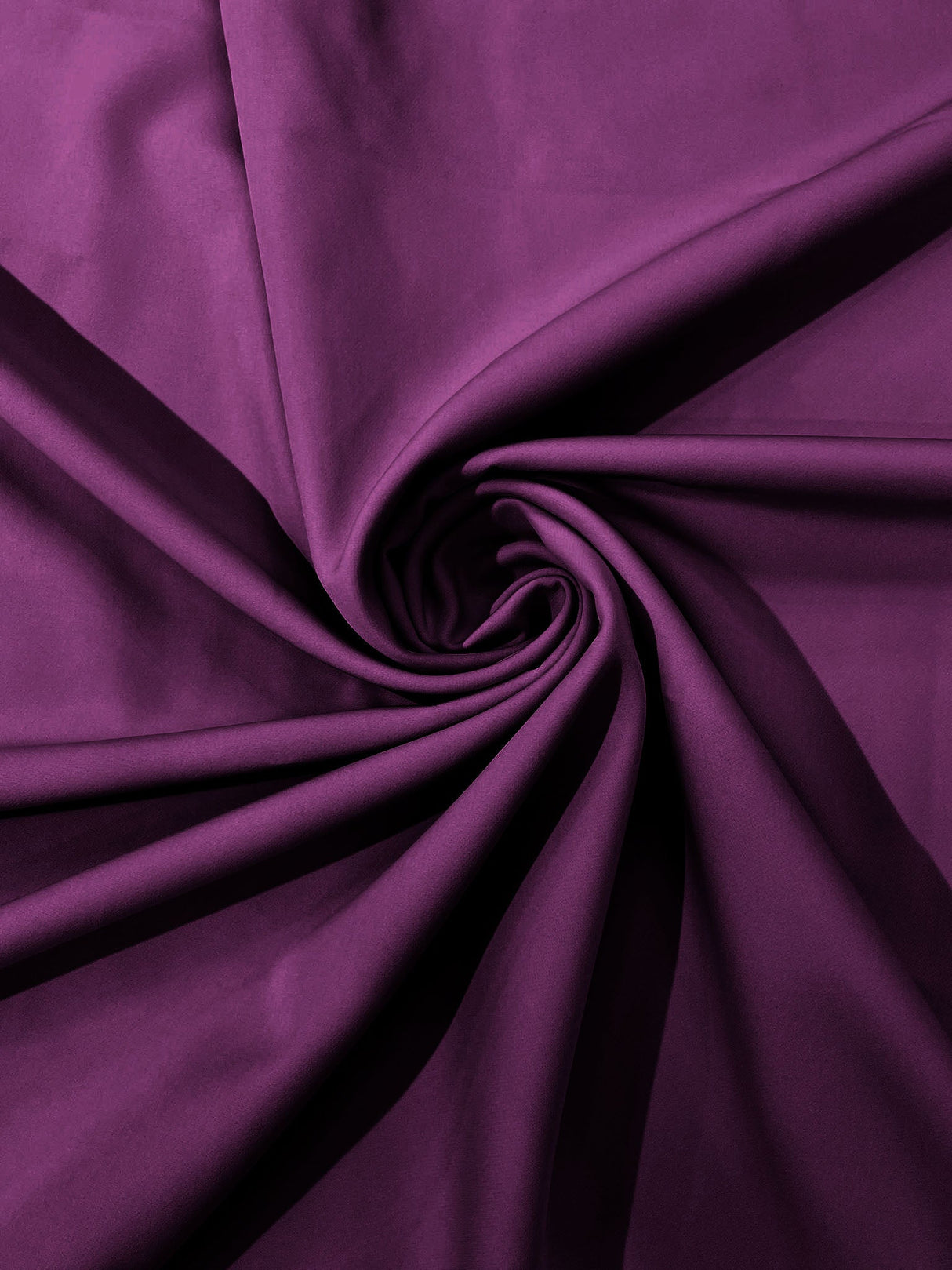 Dull Stretch Crepe Polyester Spandex Fabric - Solid Colors, 58" Width (1 Yard)
