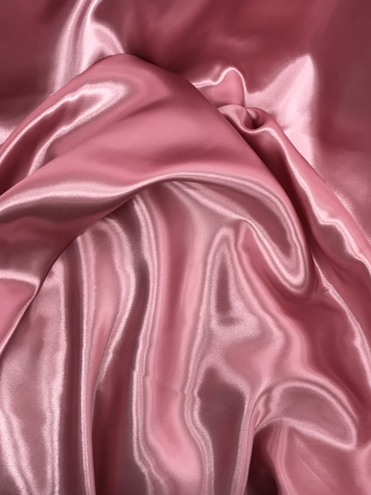 Dusty Rose Polyester Satin Fabric - Dusty Rose, 58"-60" Width