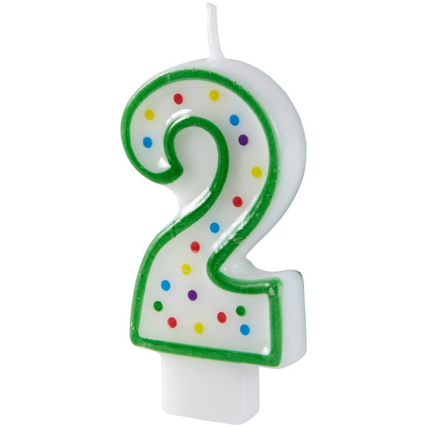 Wilton Green Number 2 Birthday Candle