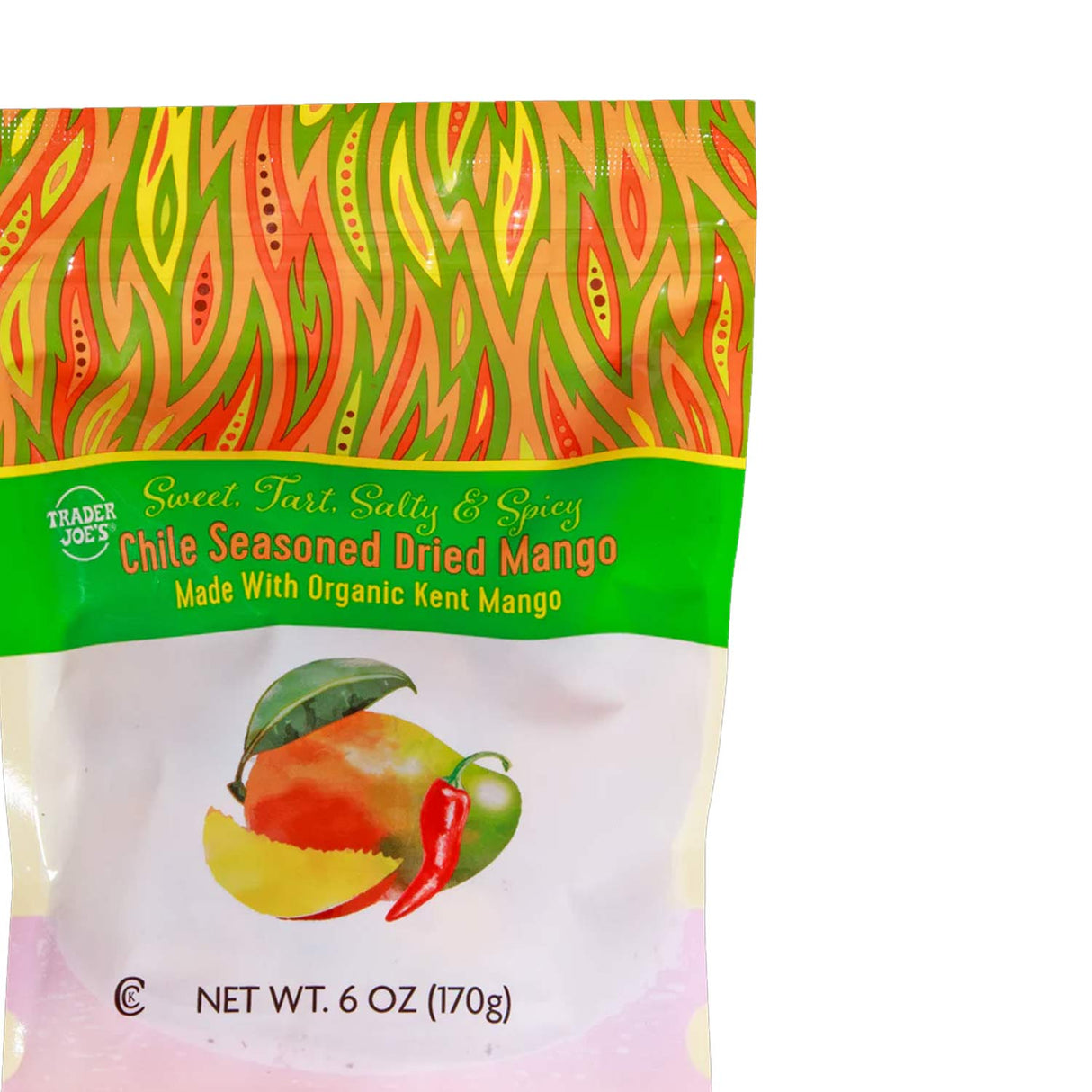 Chile Seasoned Dried Mango 6 oz Sweet & Spicy