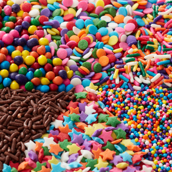 Wilton 6-Cell Rainbow Sprinkles Mix with Turning Lid, 5.92 oz.