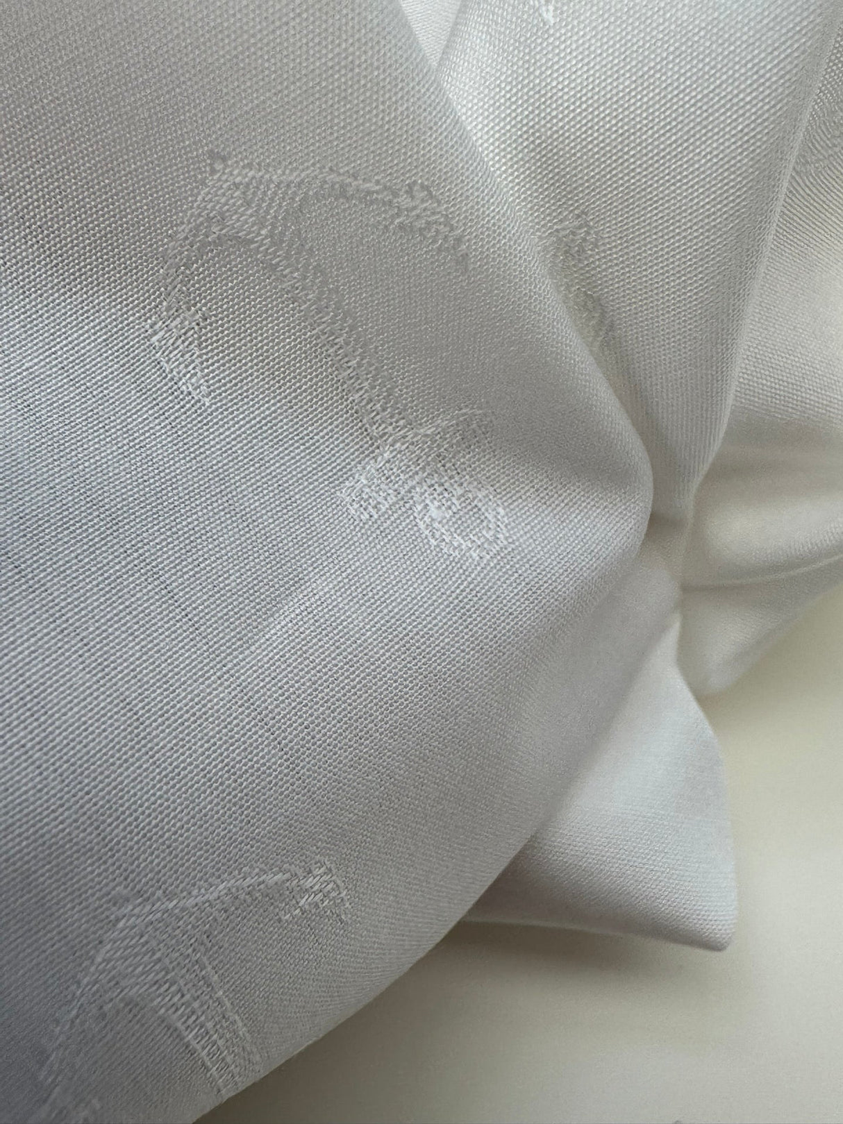 Cotton Fil Coupé Jacquard White