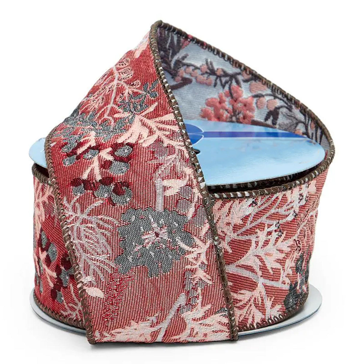 Embroidered Floral Ribbon 2 1/2 '' x 10 yd Spring Florals Color 1 / ROLL