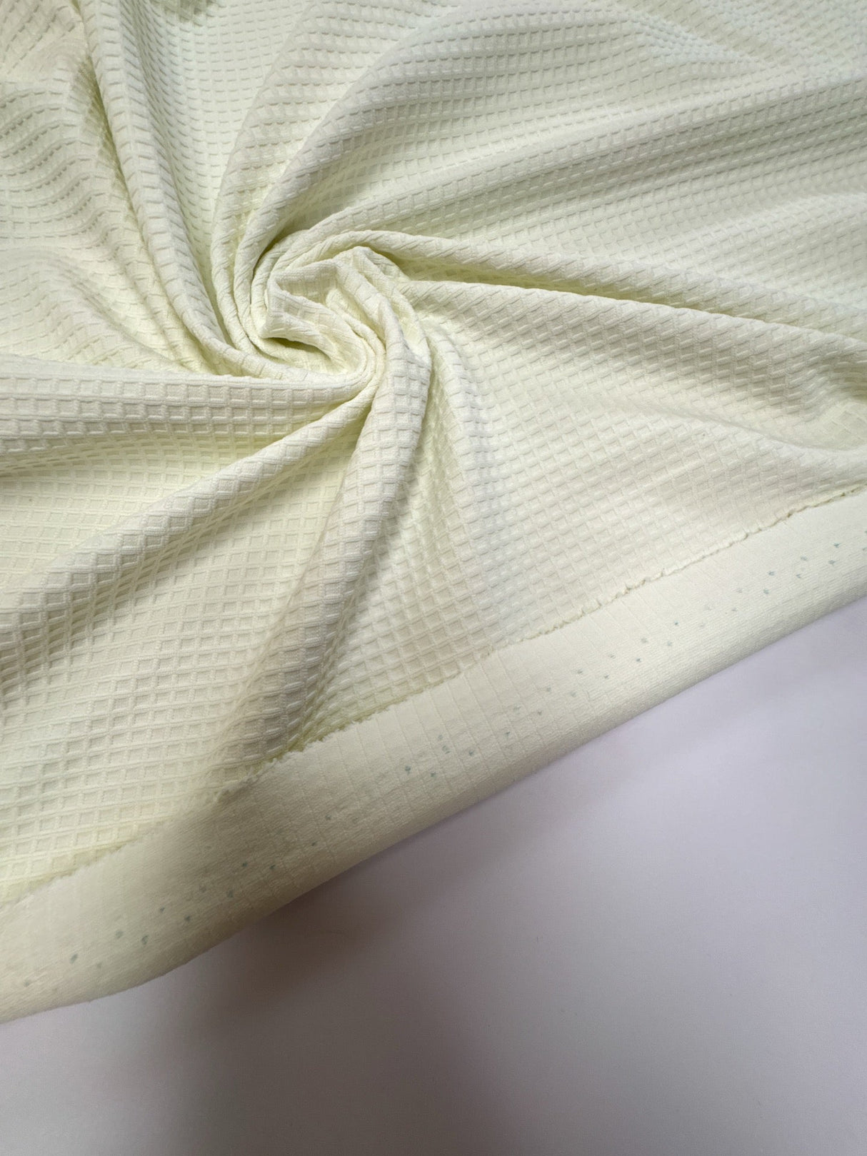 Polyamide Elastane Checked Knit Green White
