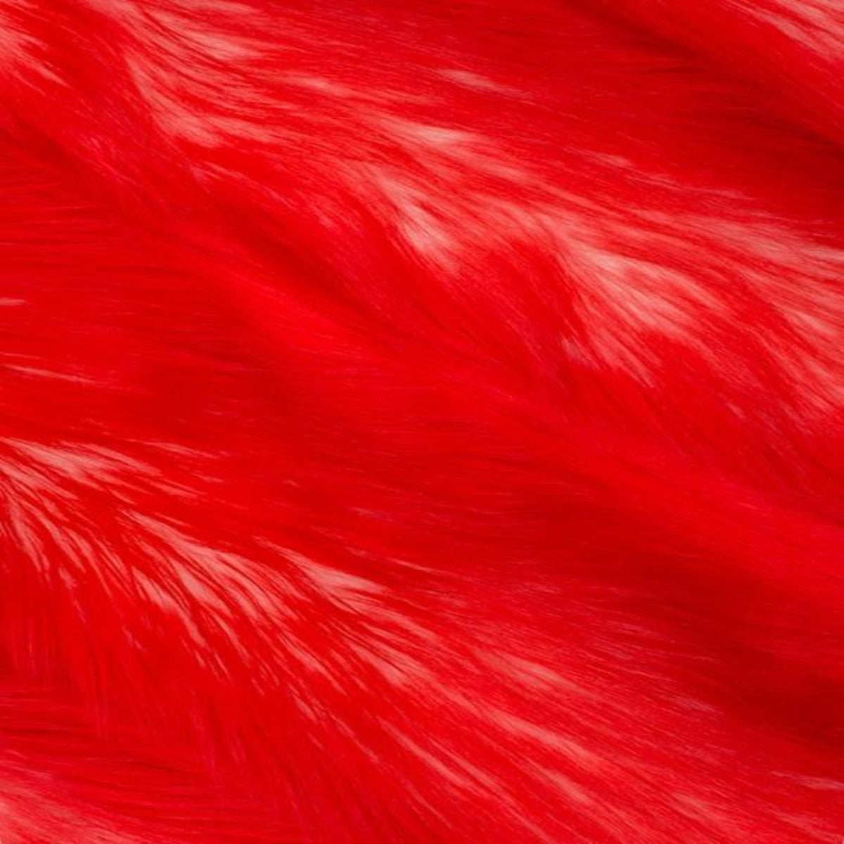Snow Luxury Two Tone Shaggy Faux Fur Fabric - Acrylic Polyester Faux Fur Fabric, Two Tone Shaggy, 60" Width (1 Yard)