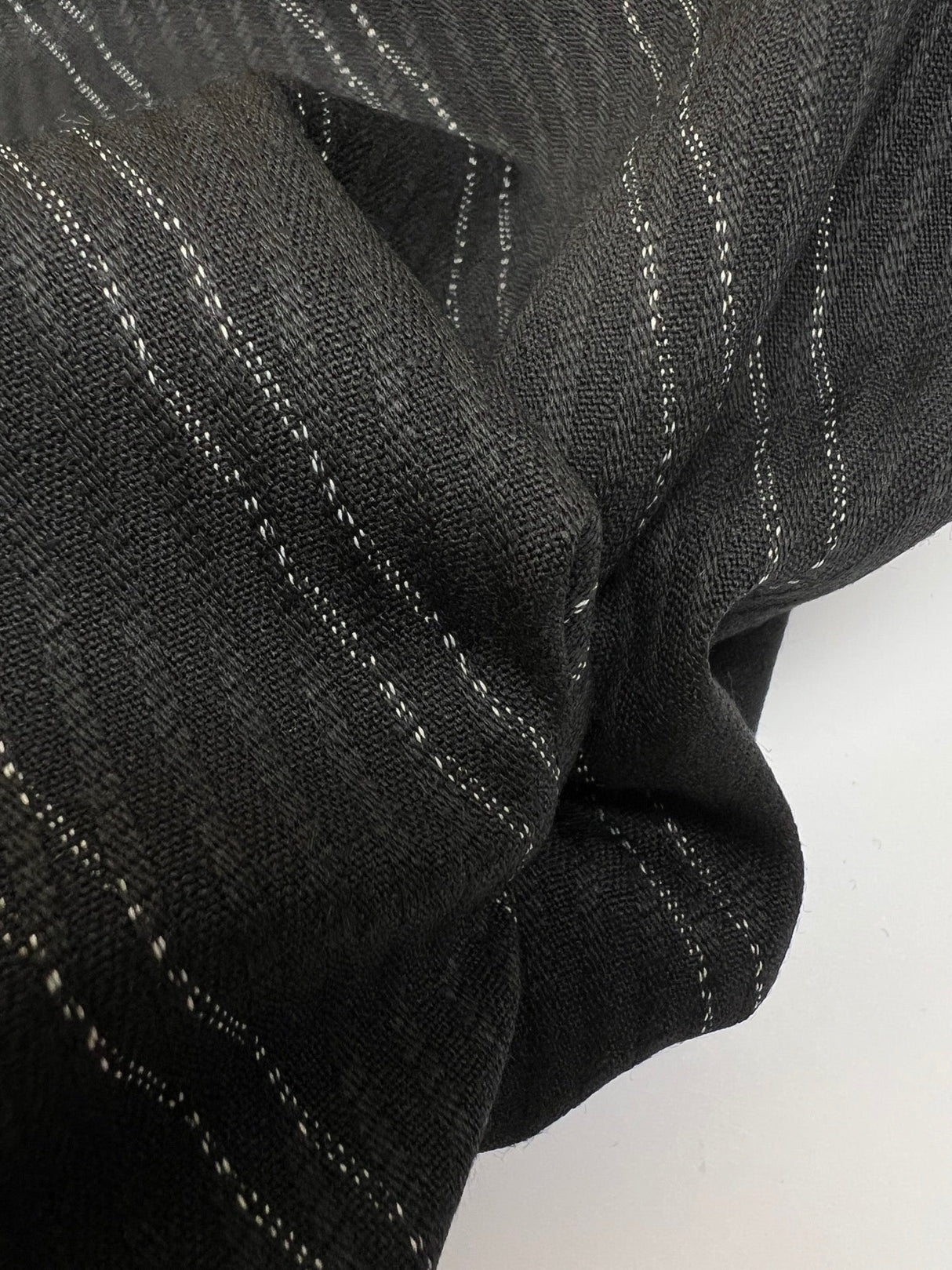 Wool Jacquard Striped Fabric