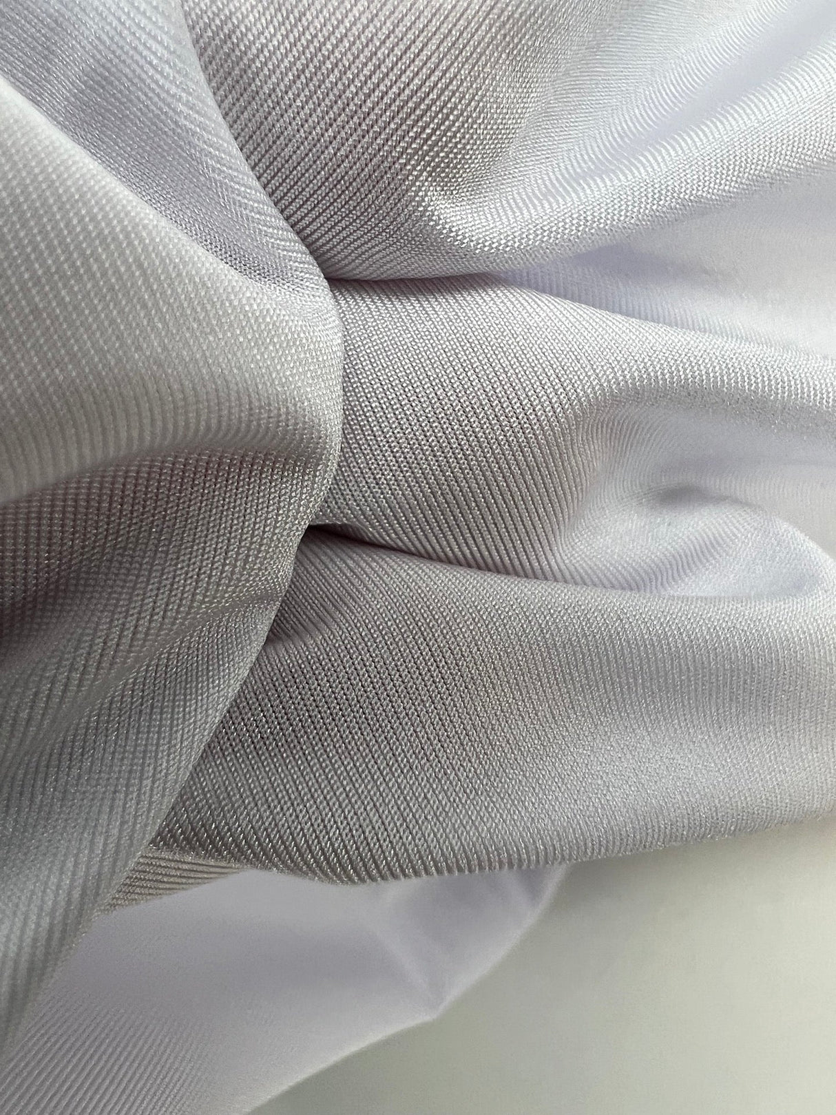 Italian Stretch Knitted Fabric White Purple