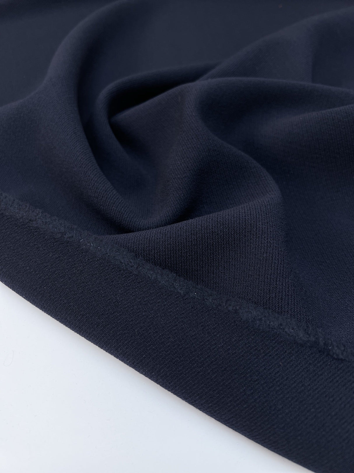 Italian Wool Fabric Blue Black Stretch