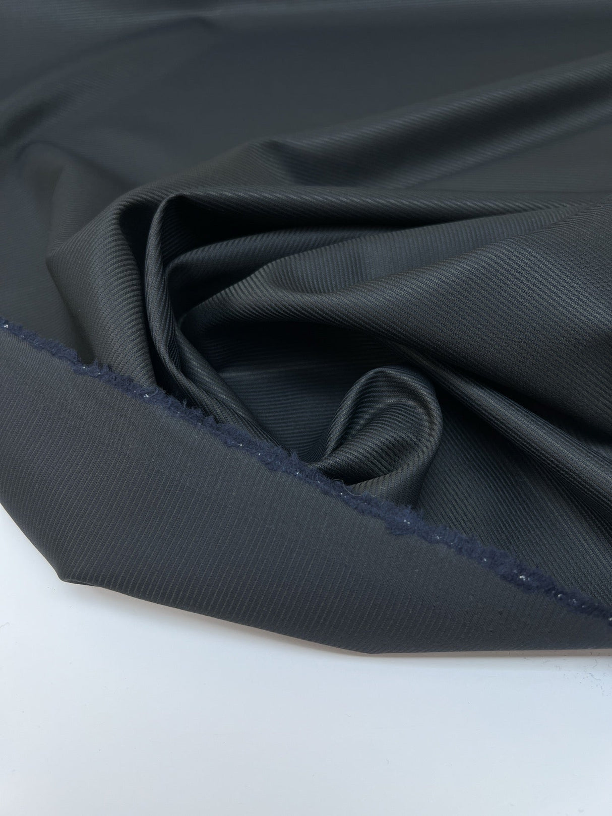 Wool Jacquard Blue Striped Suiting Fabric
