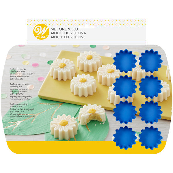 Wilton Blue Daisy Silicone Mold 24-Cavity