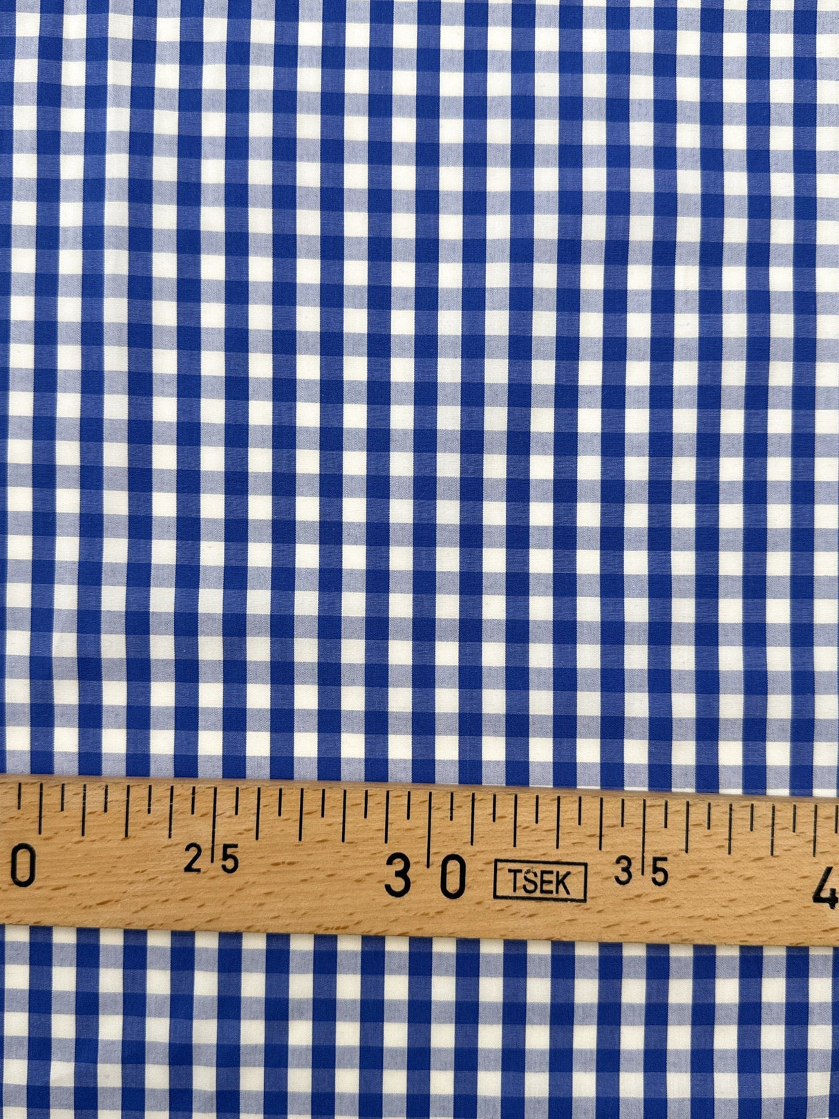 Cotton Poplin Checked Blue