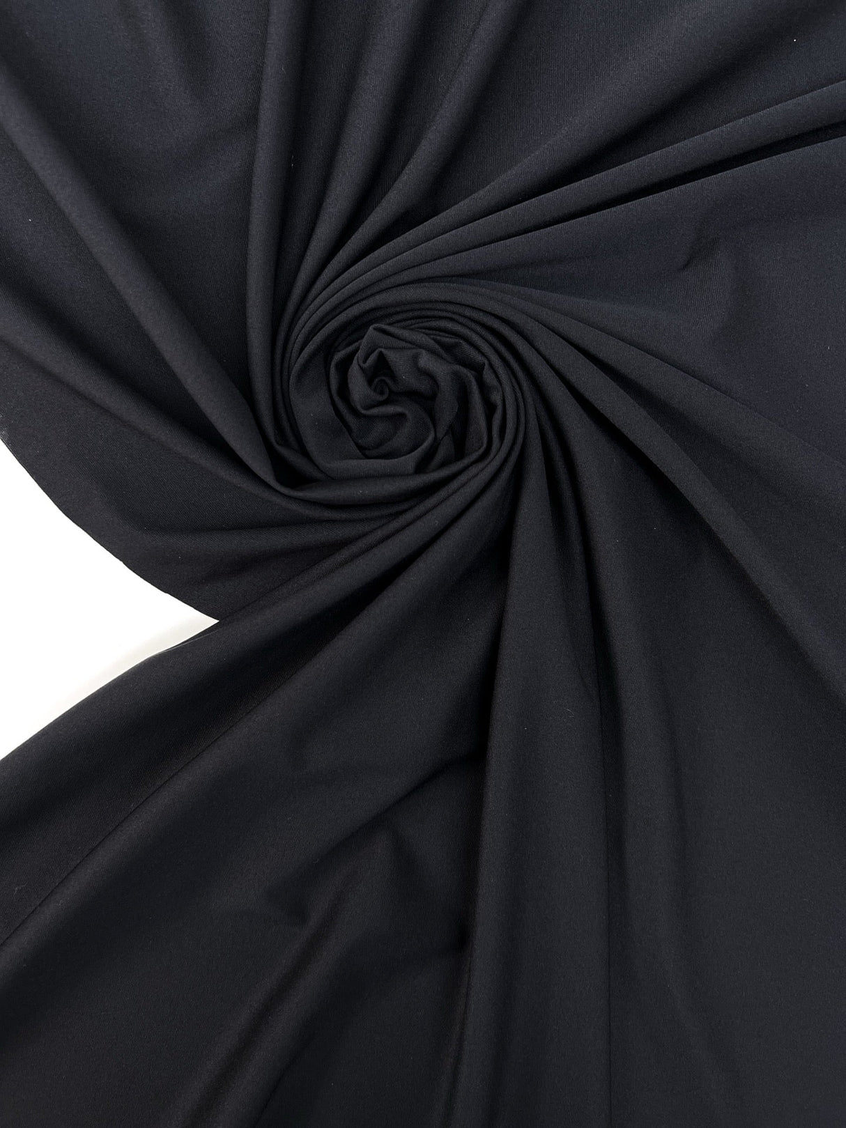 Polyamide Elastane Knitted Fabric Black Blue