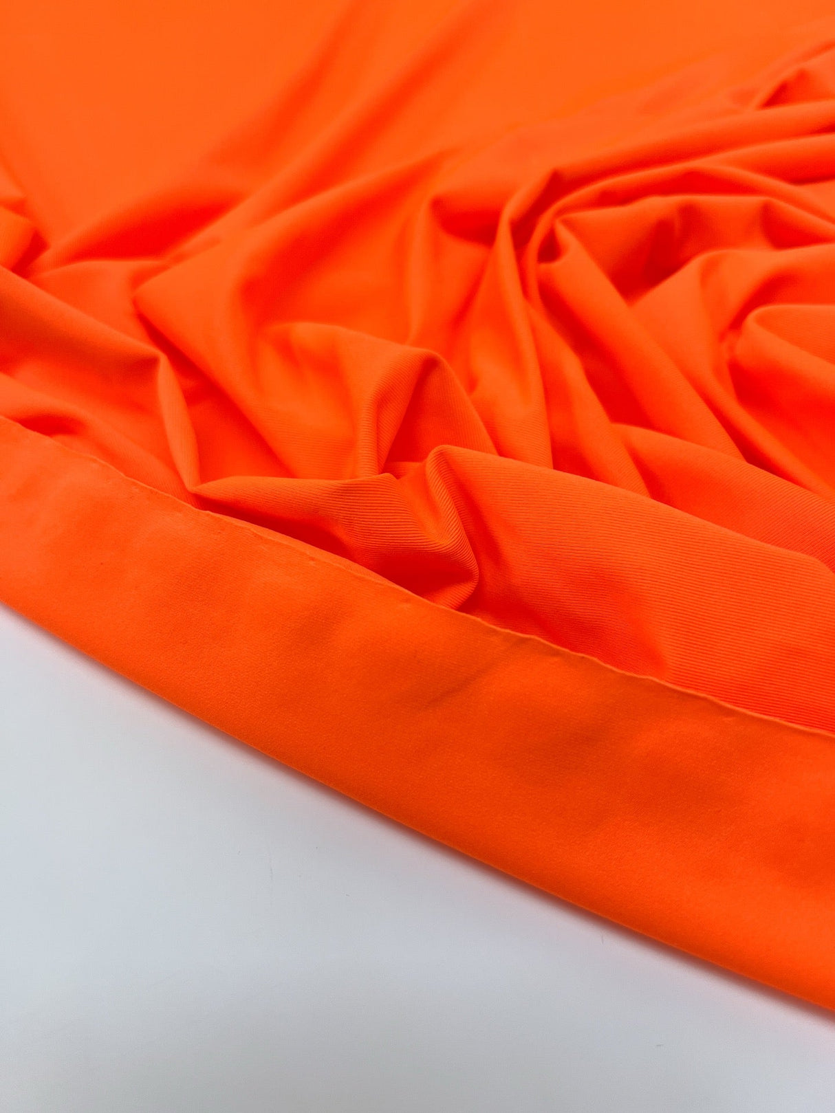 Orange Stretch Knitted Fabric