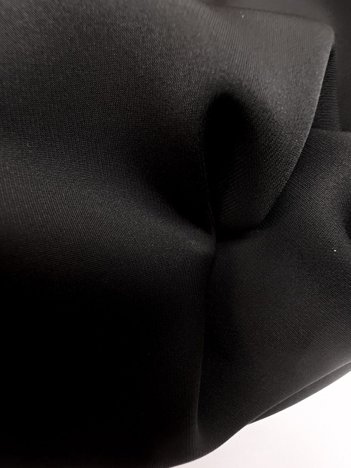 Black Polyester Knitted Fabric