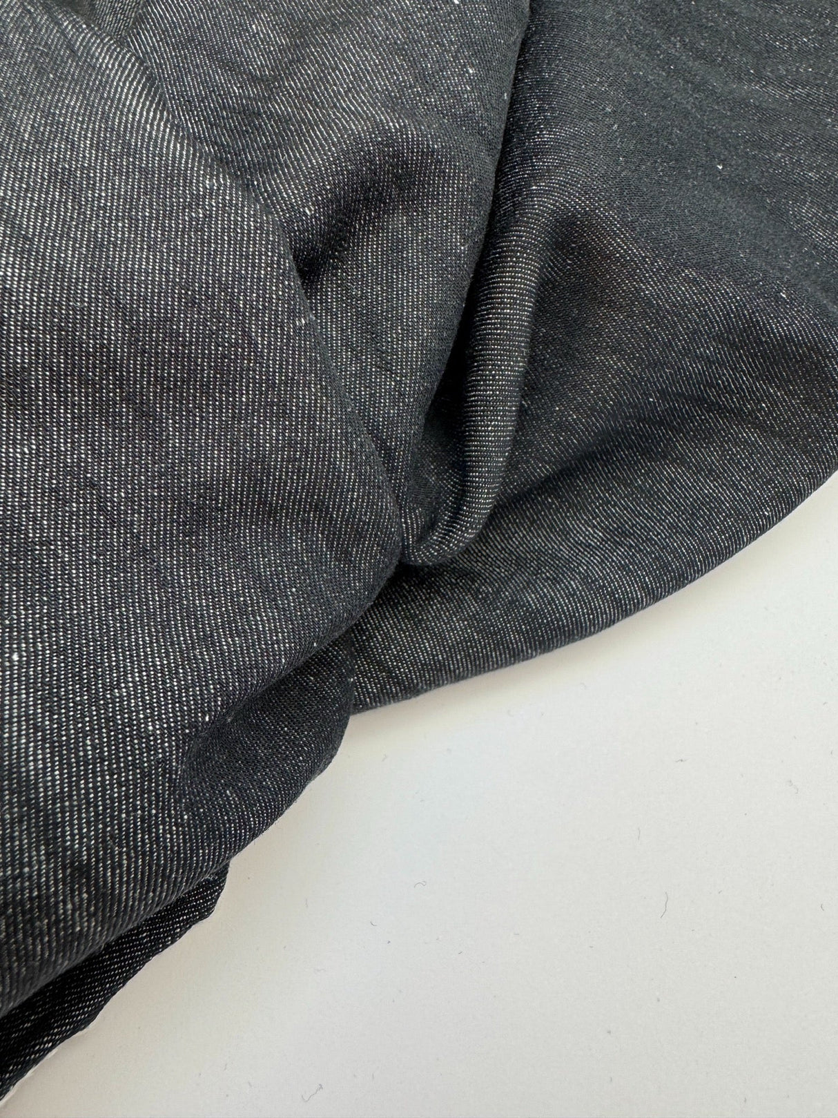 Cotton Linen Denim Blue Shade