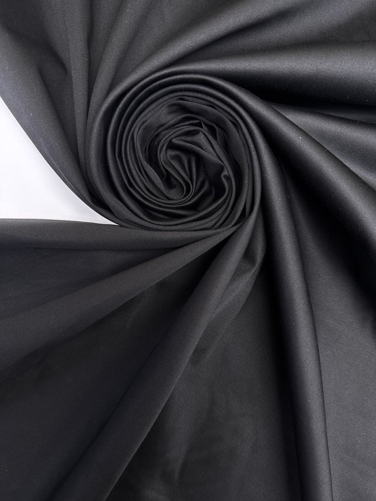 Black Cotton Viscose Elastane Woven