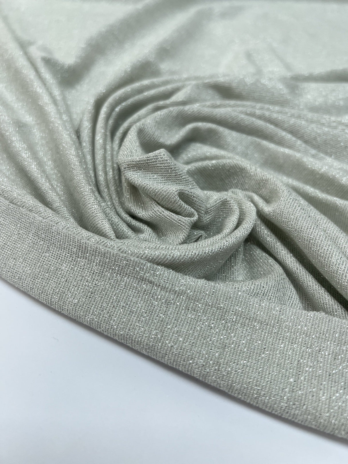 Viscose Lurex Knitted Fabric Silver
