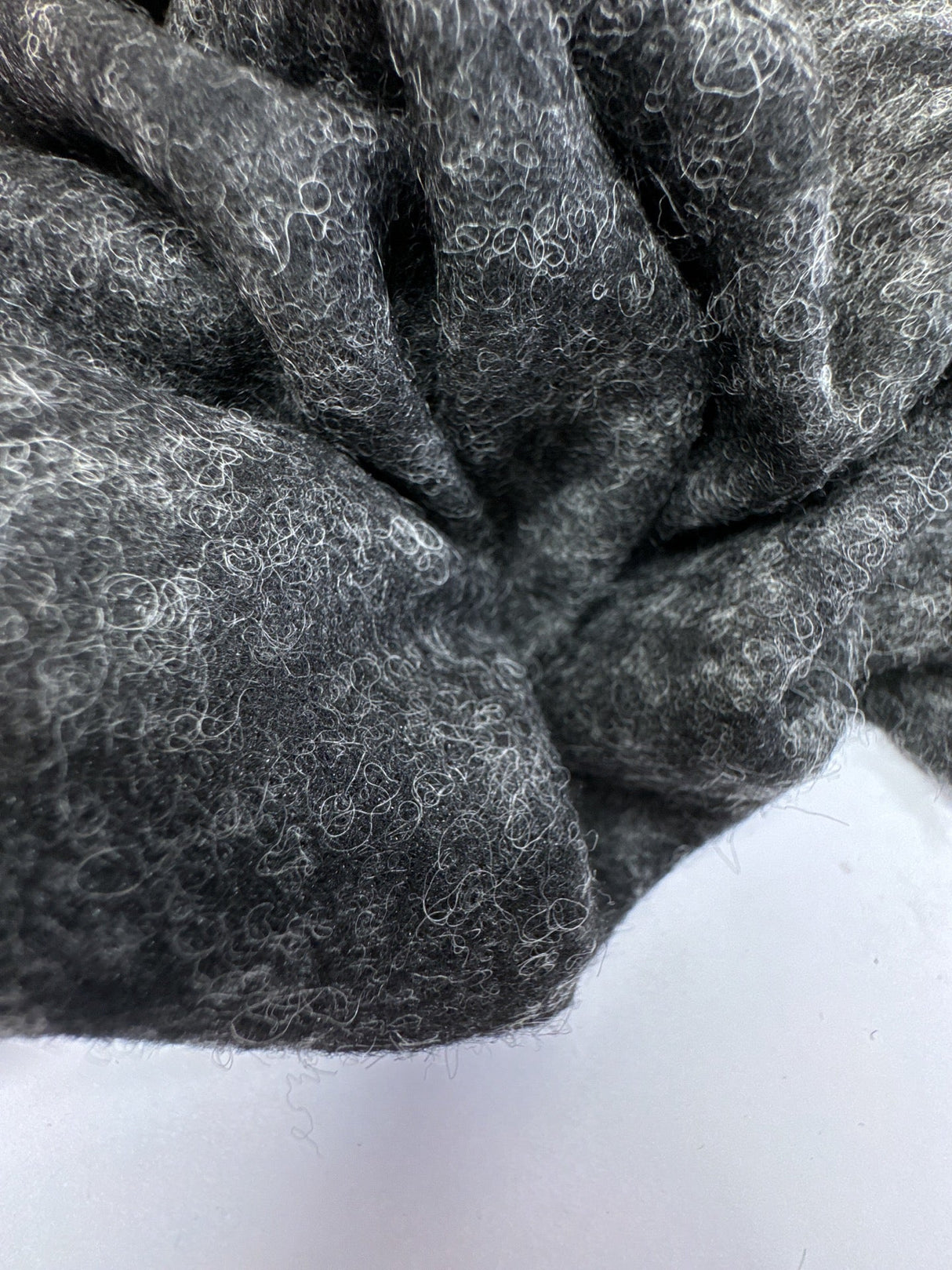 Wool Blend Jacquard Knit Gray Black