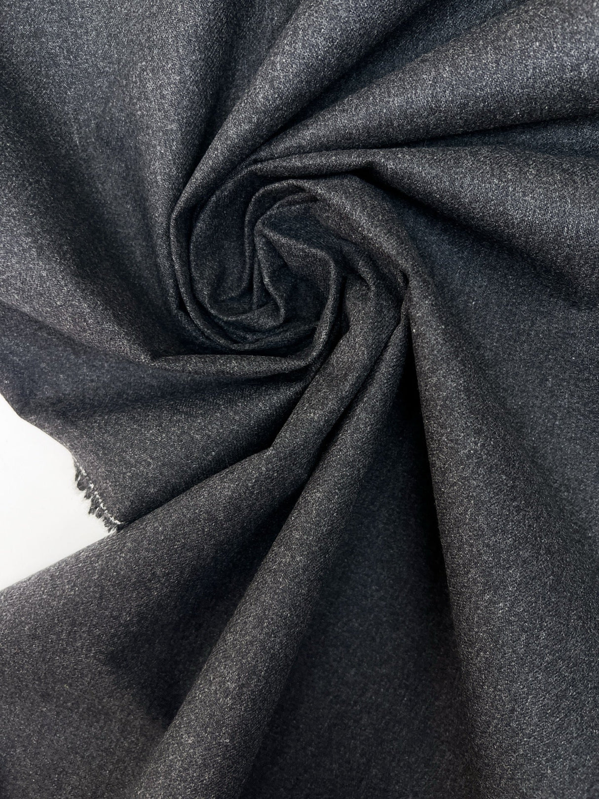 Italian White Wool Twill Fabric