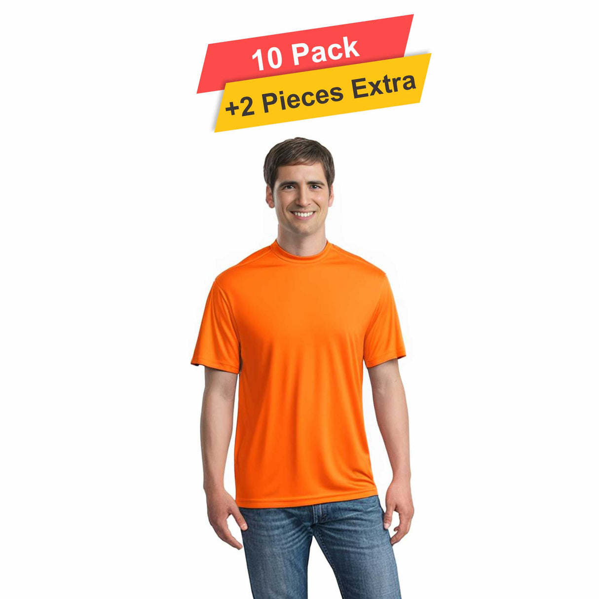 S/S Crew Neck - 10 pack - 100% polyester