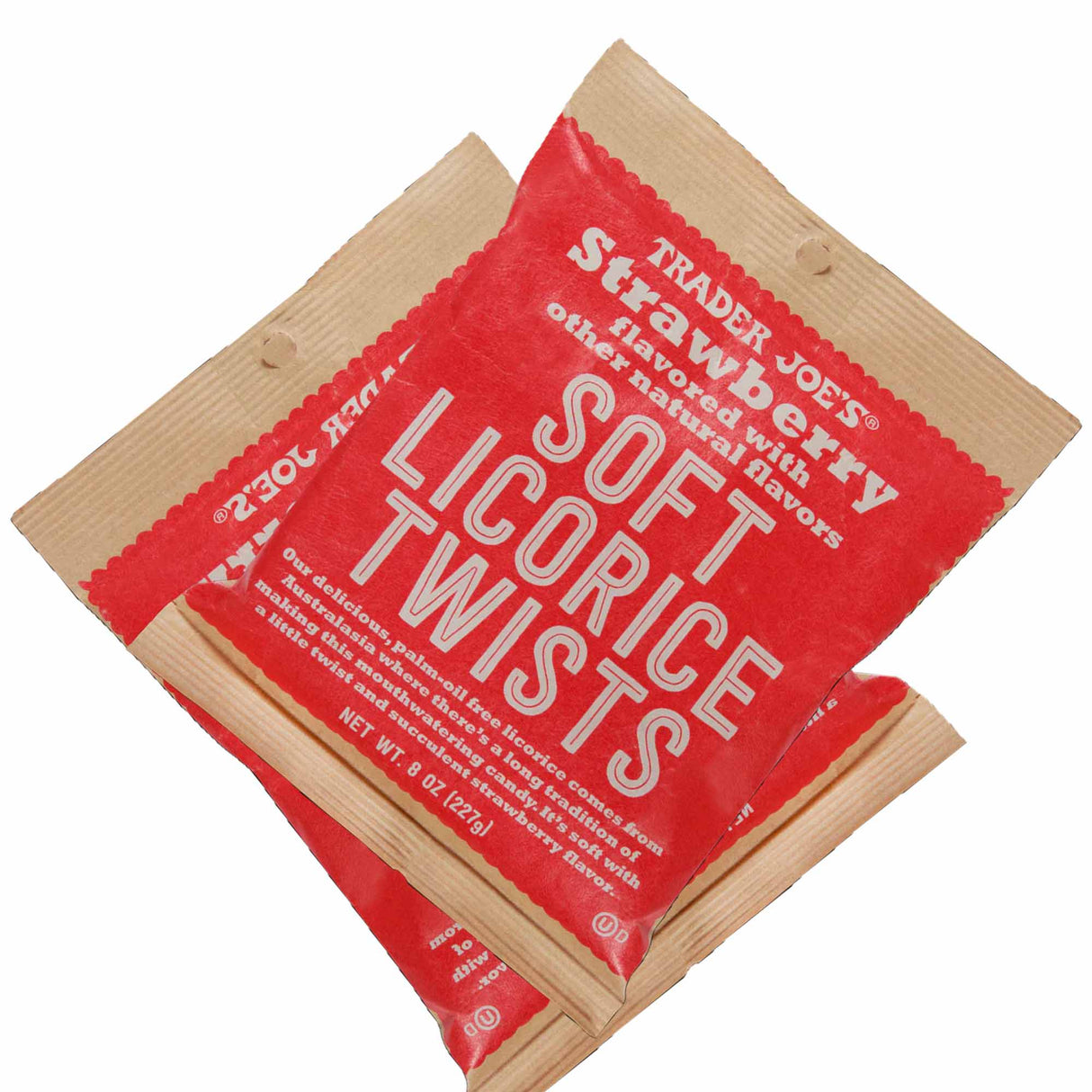 Trader Joe's Soft Strawberry Licorice Twists | 8 oz