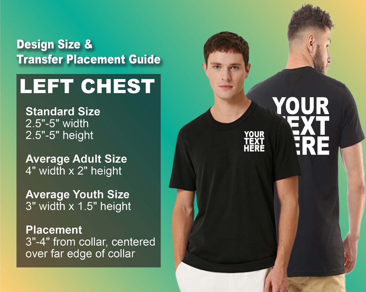 Pack: 12 Fast Customizable T-Shirts – Add Your Design on Front & Back (Black)