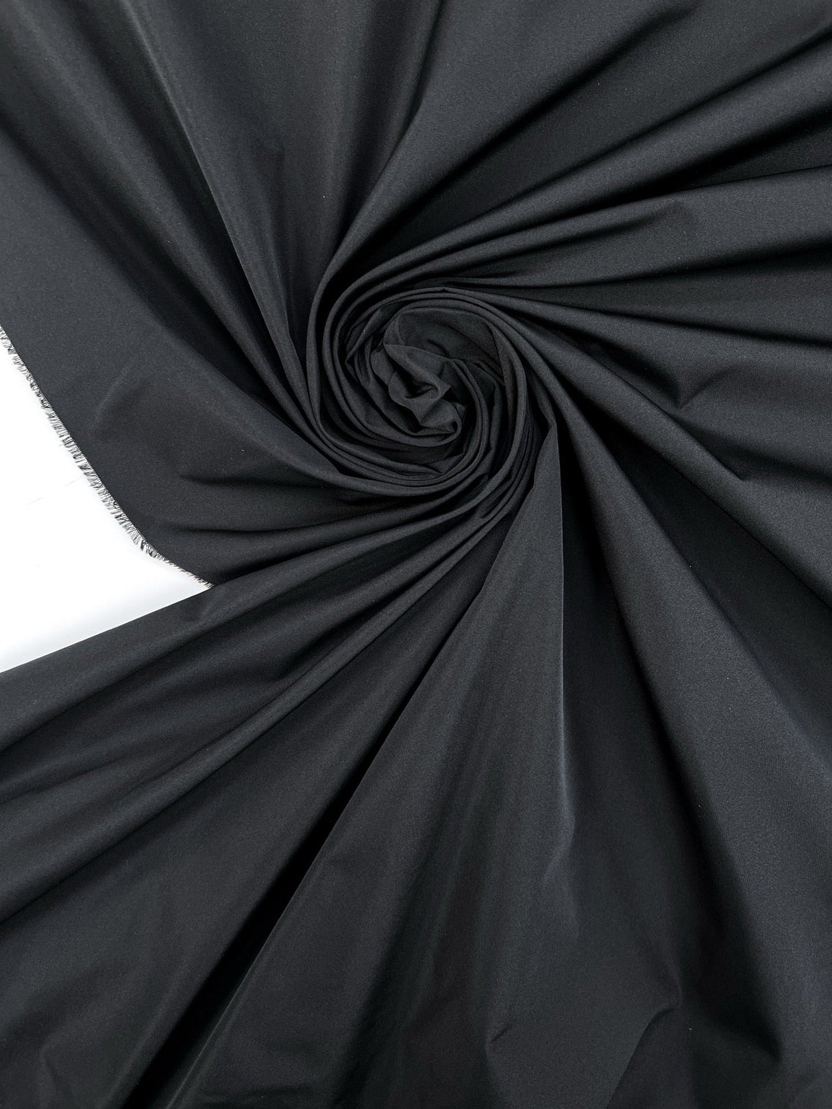 Black Polyamide Plain Weave Jacket Fabric